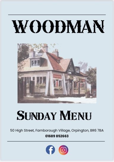 Sunday Menu